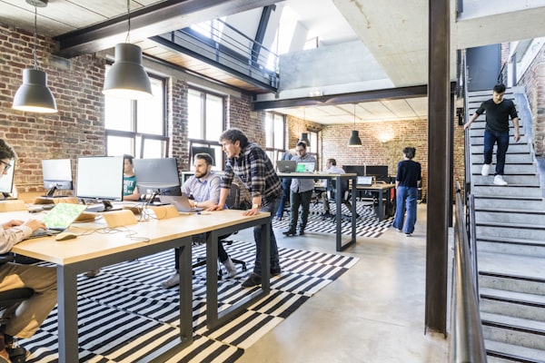 Fintech startup office